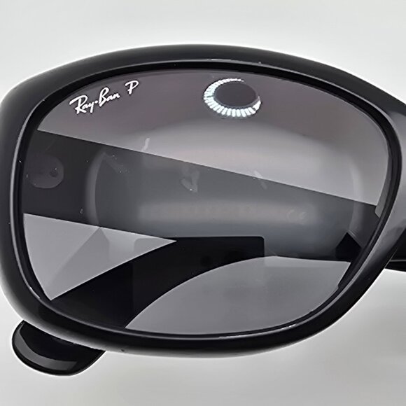 Ray-Ban RB4101 601/T3 Jackie Ohh Black Frame Polarized Grey Lens Sunglasses 58mm - Picture 15 of 16